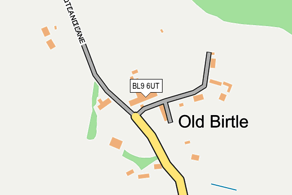 BL9 6UT map - OS OpenMap – Local (Ordnance Survey)