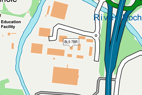 BL9 7BR map - OS OpenMap – Local (Ordnance Survey)