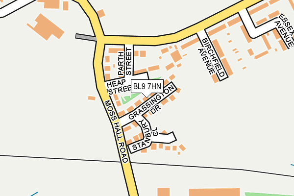 BL9 7HN map - OS OpenMap – Local (Ordnance Survey)