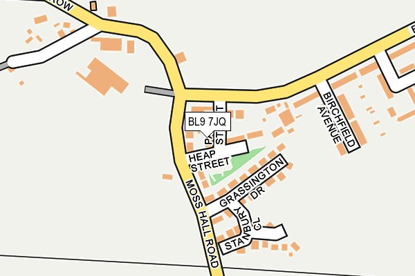 BL9 7JQ map - OS OpenMap – Local (Ordnance Survey)