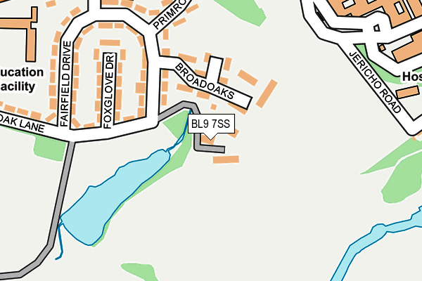 BL9 7SS map - OS OpenMap – Local (Ordnance Survey)