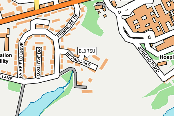 BL9 7SU map - OS OpenMap – Local (Ordnance Survey)