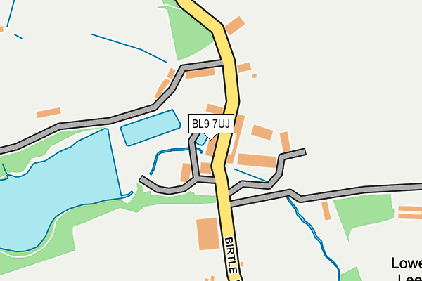 BL9 7UJ map - OS OpenMap – Local (Ordnance Survey)