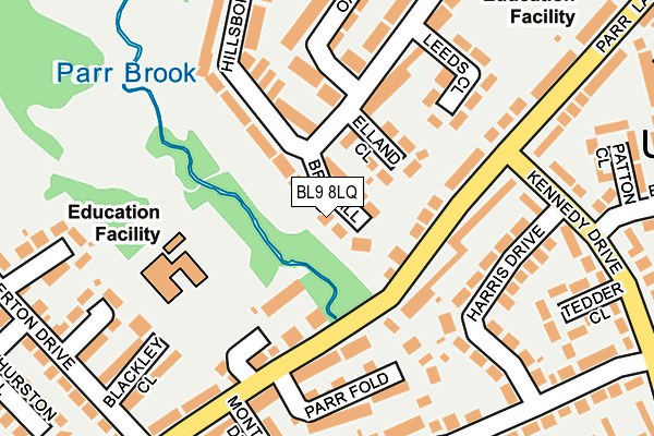 BL9 8LQ map - OS OpenMap – Local (Ordnance Survey)