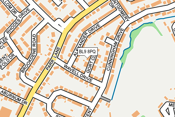 BL9 8PQ map - OS OpenMap – Local (Ordnance Survey)