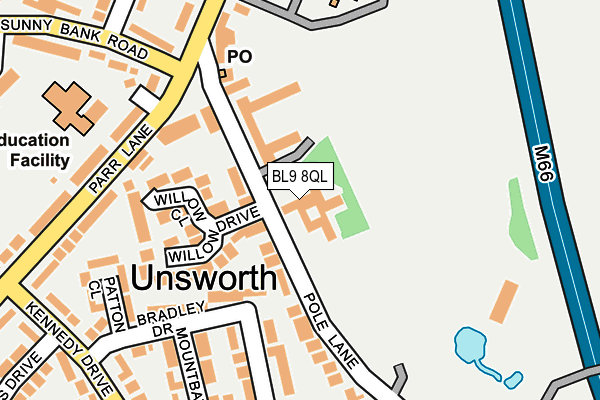 BL9 8QL map - OS OpenMap – Local (Ordnance Survey)