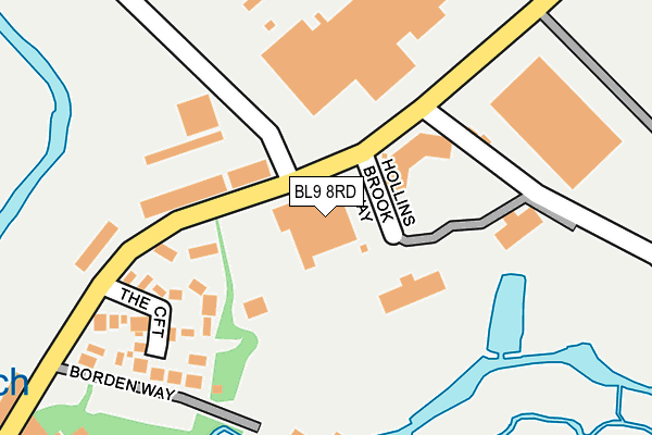 BL9 8RD map - OS OpenMap – Local (Ordnance Survey)