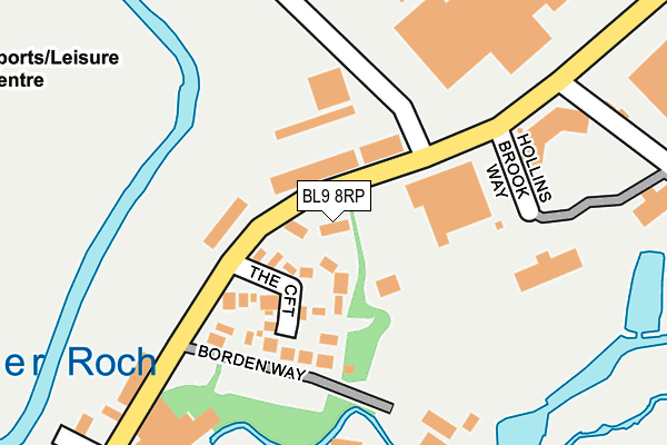 BL9 8RP map - OS OpenMap – Local (Ordnance Survey)