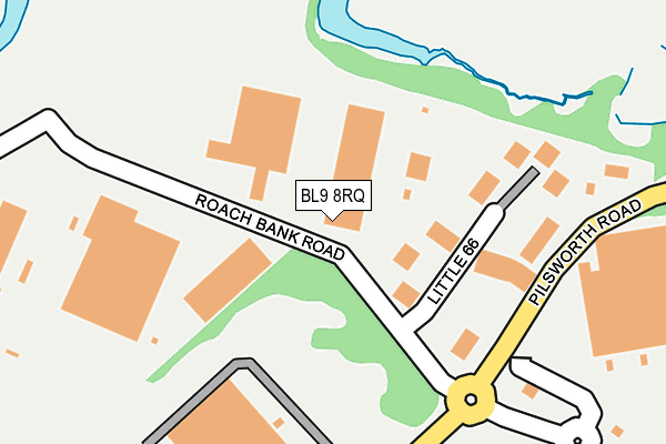 BL9 8RQ map - OS OpenMap – Local (Ordnance Survey)