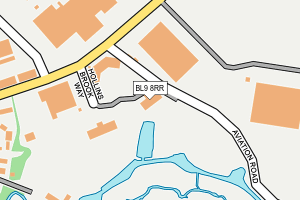 BL9 8RR map - OS OpenMap – Local (Ordnance Survey)