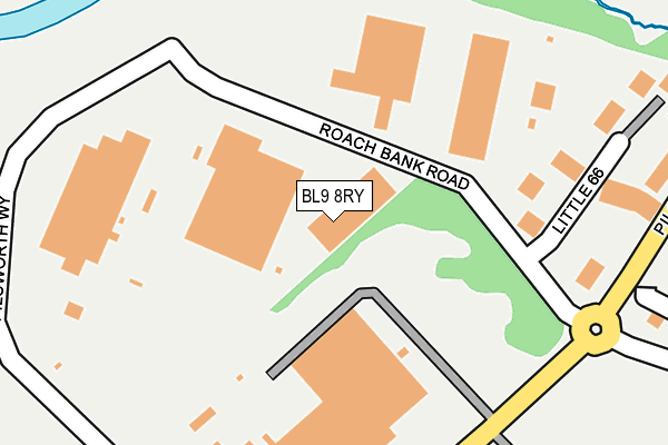 BL9 8RY map - OS OpenMap – Local (Ordnance Survey)