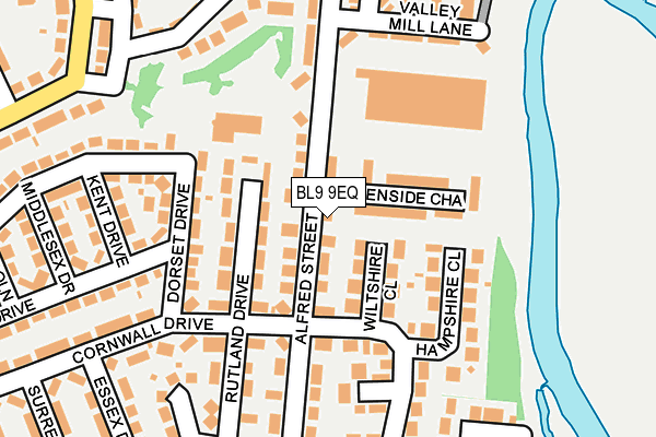 BL9 9EQ map - OS OpenMap – Local (Ordnance Survey)