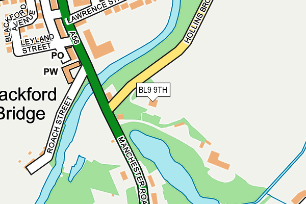 BL9 9TH map - OS OpenMap – Local (Ordnance Survey)