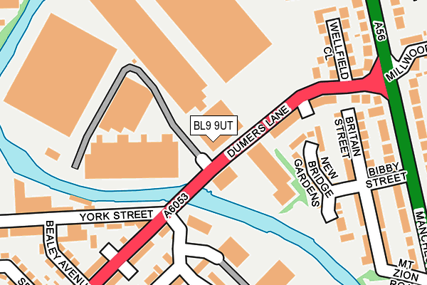 BL9 9UT map - OS OpenMap – Local (Ordnance Survey)