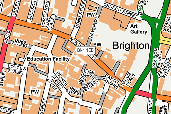 BN1 1EB map - OS OpenMap – Local (Ordnance Survey)