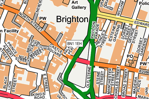 BN1 1EH map - OS OpenMap – Local (Ordnance Survey)