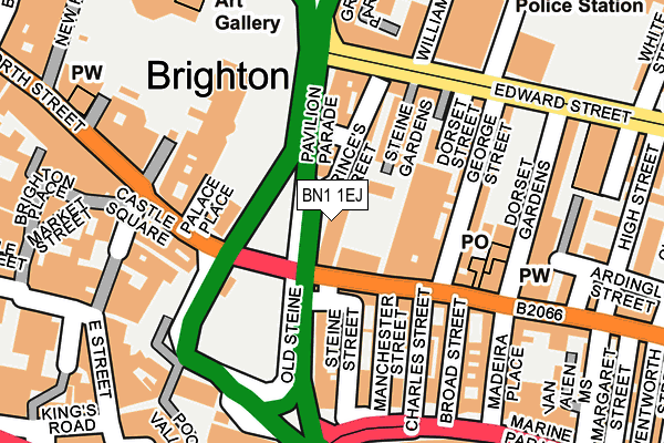 Map of OPENDAB BRIGHTON & HOVE C.I.C. at local scale