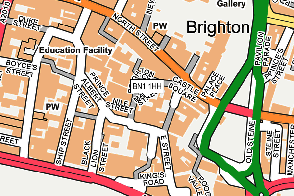 BN1 1HH map - OS OpenMap – Local (Ordnance Survey)
