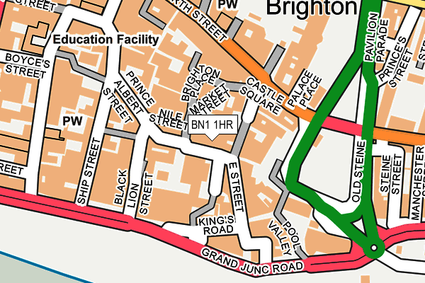 BN1 1HR map - OS OpenMap – Local (Ordnance Survey)