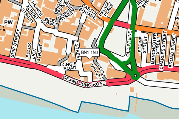 BN1 1NJ map - OS OpenMap – Local (Ordnance Survey)