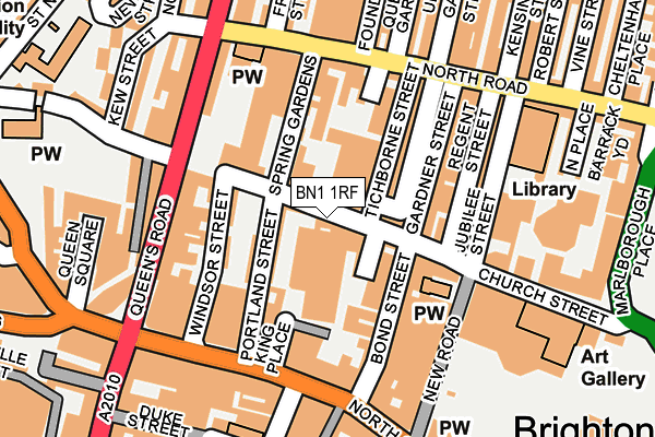 BN1 1RF map - OS OpenMap – Local (Ordnance Survey)