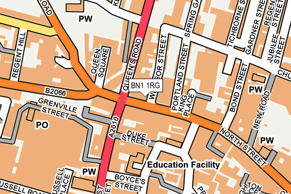 BN1 1RG map - OS OpenMap – Local (Ordnance Survey)