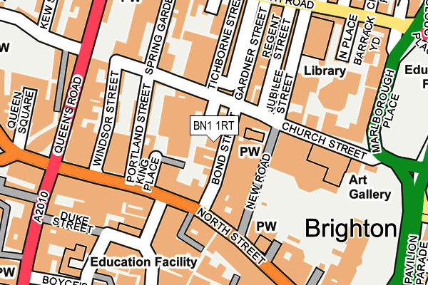 BN1 1RT map - OS OpenMap – Local (Ordnance Survey)