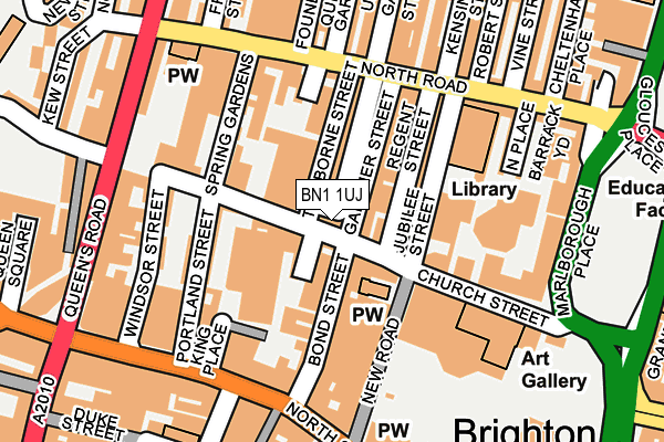 Map of 4 WATERLOO STREET (HOVE) FREEHOLD LIMITED at local scale