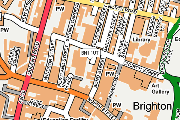 BN1 1UT map - OS OpenMap – Local (Ordnance Survey)