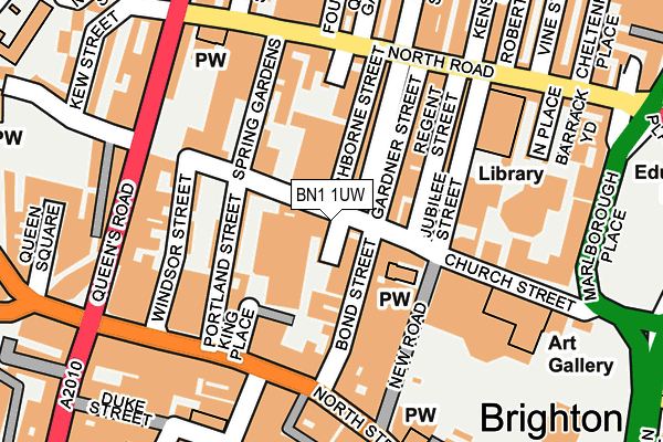 BN1 1UW map - OS OpenMap – Local (Ordnance Survey)