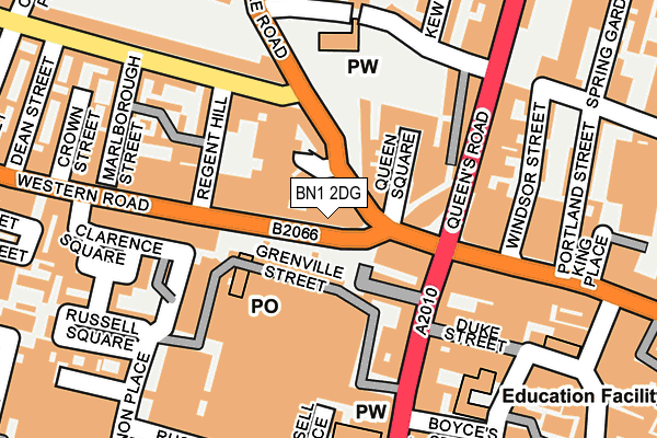 BN1 2DG map - OS OpenMap – Local (Ordnance Survey)