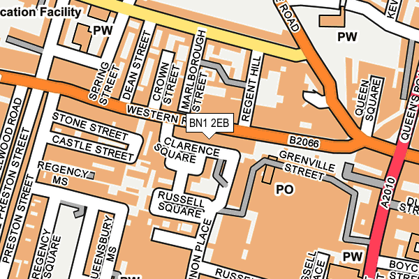 BN1 2EB map - OS OpenMap – Local (Ordnance Survey)