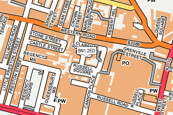 BN1 2ED map - OS OpenMap – Local (Ordnance Survey)