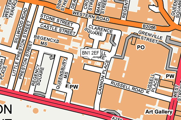 BN1 2EF map - OS OpenMap – Local (Ordnance Survey)