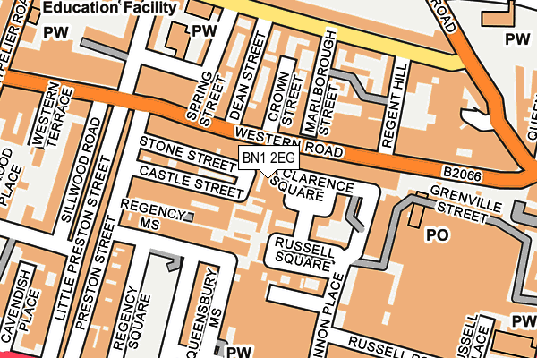 BN1 2EG map - OS OpenMap – Local (Ordnance Survey)