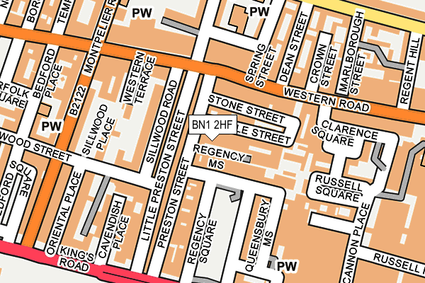 BN1 2HF map - OS OpenMap – Local (Ordnance Survey)