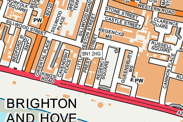 Map of BRIGHTON COBBLER AND KEYS LTD at local scale