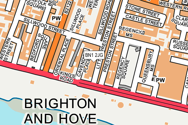 BN1 2JG map - OS OpenMap – Local (Ordnance Survey)