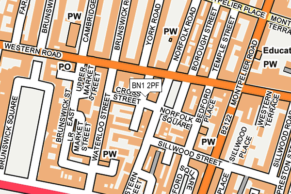 BN1 2PF map - OS OpenMap – Local (Ordnance Survey)