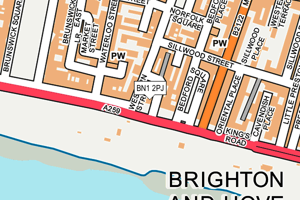 BN1 2PJ map - OS OpenMap – Local (Ordnance Survey)