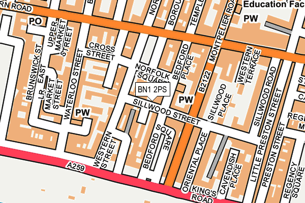 BN1 2PS map - OS OpenMap – Local (Ordnance Survey)