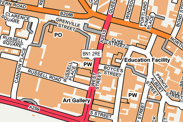 Map of 2 AND 3 HOVE PLACE LIMITED at local scale