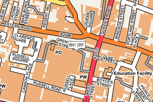 BN1 2RF map - OS OpenMap – Local (Ordnance Survey)