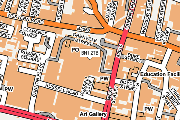 BN1 2TB map - OS OpenMap – Local (Ordnance Survey)