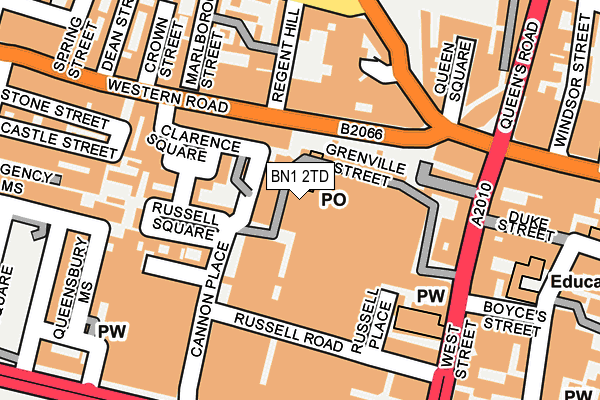 BN1 2TD map - OS OpenMap – Local (Ordnance Survey)