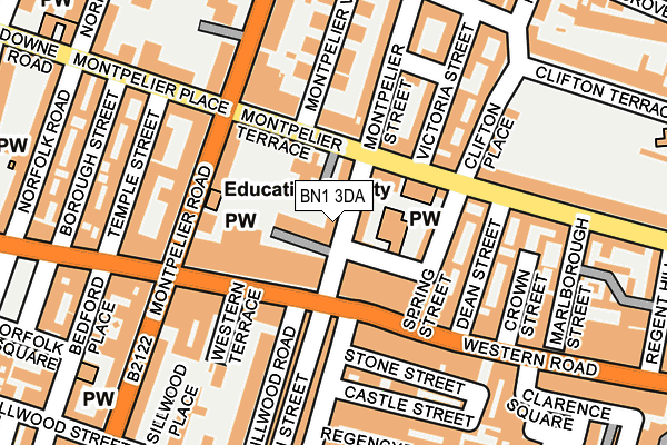BN1 3DA map - OS OpenMap – Local (Ordnance Survey)