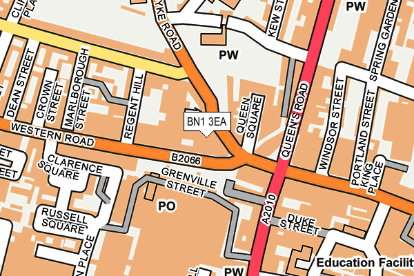 BN1 3EA map - OS OpenMap – Local (Ordnance Survey)