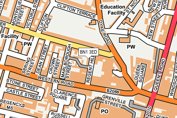 BN1 3ED map - OS OpenMap – Local (Ordnance Survey)
