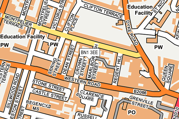 BN1 3EE map - OS OpenMap – Local (Ordnance Survey)