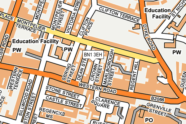 BN1 3EH map - OS OpenMap – Local (Ordnance Survey)